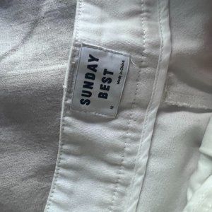 Sunday Best Khaki Pleated High Rise Shorts, Size 10